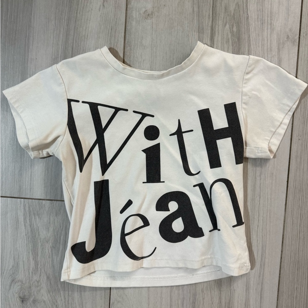 With Jean Graphic Baby Tee